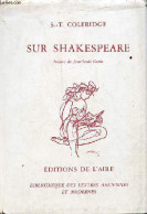 Sur Shakespeare - Collection " Bibliothèque Des Lettres Anciennes Et Modernes ". - Coleridge Samuel T. - 1970 - Autres & Non Classés