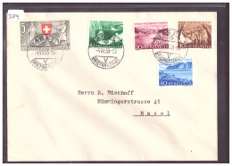 SERIE PRO PATRIA 1953 SUR LETTRE - Brieven En Documenten