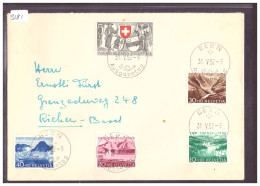 FDC SERIE PRO PATRIA 1952 SUR LETTRE PREMIER JOUR - FDC