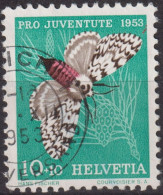 1953 Schweiz Pro Juventute ° Zum:CH J149,Yt:CH 540, Mi:CH 589, Nonne, Schmetterling - Used Stamps