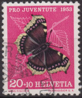 1953 Schweiz Pro Juventute ° Zum:CH J150,Yt:CH 541, Mi:CH 590, Trauermantel, Schmetterling - Used Stamps