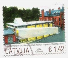 (!)  Latvia Lettland Lettonie 2014  Architecture - ART SCHOOL  Used (0) - Letonia