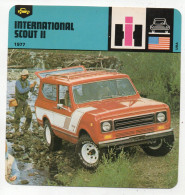 FICHE AUTOMOBILE - INTERNATIONAL SCOUT II - Auto's