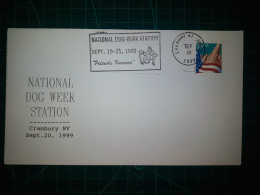 ÉTATS-UNIS, Enveloppe De La "National Dog Week Station" Distribuée Avec Cachet De La Poste Spécial. Année 1999. - Oblitérés