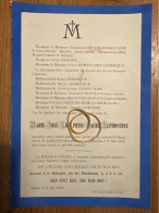 Leur Fille Marie-José Dufour Fille Maurice Dufour-Demeuldre *1910+1912 Mons La Messe D’Ange. Deberque Beauvois Lemoine - Esquela