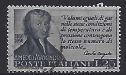 Italy 1956  Amadeo Avogadro (o) Mi.972 - 1946-60: Afgestempeld