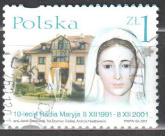 Poland 2001 -  "Radio Maryja" - 10th Anniv. - Mi 3928 Used - Usati