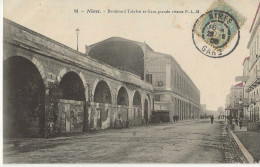 NIMES Boulevard Talabot Et Gare - Nîmes