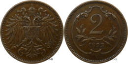 Autriche - Empire - François-Joseph Ier - 2 Heller 1893 - TTB+/AU50 - Mon5187 - Autriche