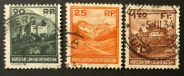 Liechtenstein YT N° 111/113 Oblitérés. TB - Used Stamps