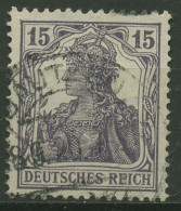 Deutsches Reich 1917 Germania 101 A Gestempelt Geprüft - Oblitérés