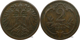 Autriche - Empire - François-Joseph Ier / Franz Joseph I. - 2 Heller 1897 - TTB/XF45 - Mon5755 - Autriche