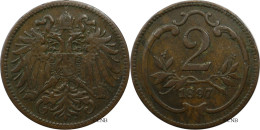 Autriche - Empire - François-Joseph Ier / Franz Joseph I. - 2 Heller 1897 - TTB/XF45 - Mon5755 - Oostenrijk