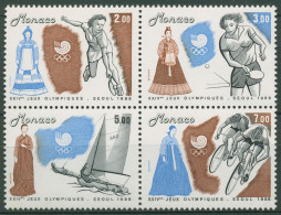 Monaco 1988 Olympia Sommerspiele Seoul Blockeinzelmarken 1874/77 ZD Postfrisch - Unused Stamps