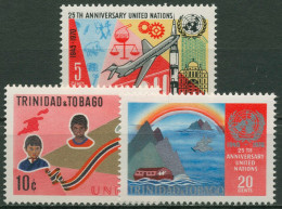 Trinidad Und Tobago 1970 25 Jahre Vereinte Nationen 267/69 Postfrisch - Trinidad En Tobago (1962-...)