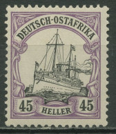Deutsch-Ostafrika 1905/19 Kaiseryacht Hohenzollern 28 B Mit Falz - África Oriental Alemana