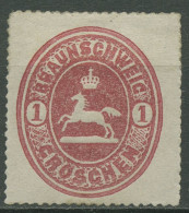 Braunschweig 1865 Wappen Im Senkrechten Oval 18 Mit Falz - Brunswick