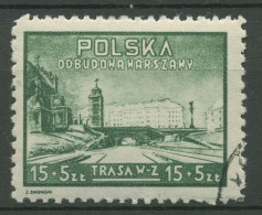 Polen 1948 Wiederaufbau Warschau Verkehrsstraße 502 Gestempelt - Used Stamps