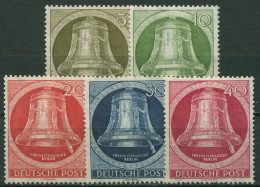 Berlin 1951 Freiheitsglocke, Klöppel Nach Rechts 82/86 Mit Falz - Unused Stamps