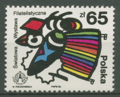 Polen 1986 Briefmarkenausstellung STOCKHOLMIA Brieftaube 3048 Postfrisch - Neufs