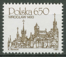 Polen 1981 Stadtansichten Stadt Breslau 2737 Postfrisch - Nuevos
