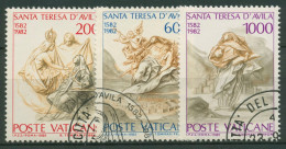 Vatikan 1982 Heilige Theresia Von Avila 808/10 Gestempelt - Used Stamps