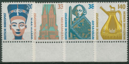 Bund 1989 Sehenswürdigkeiten SWK Mit Unterrand 1398/1401 UR Postfrisch - Unused Stamps
