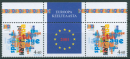 Estland 2001 Jahr Der Sprache 396 ZD Zf Postfrisch - Estonie