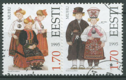 Estland 1995 Trachten 248/49 Gestempelt - Estonie