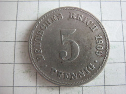 Germany 5 Pfennig 1909 A - 5 Pfennig