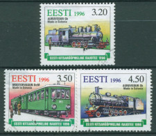 Estland 1996 Eisenbahn Schmalspurbahnen Lokomotiven 284/86 Gestempelt - Estonia