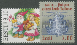 Estland 1999 Weihnachten Zwerge Weihnachtsbaum 359/60 Postfrisch - Estonie