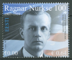 Estland 2007 Persönlichkeiten Wissenschaftler Ragnar Nurkse 595 Postfrisch - Estland