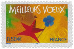France 2004 Timbre Adhésif N°YT AD46 MNH ** Meilleurs Voeux Provenant Du Carnet N°YT BC44 - Unused Stamps