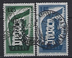 Italy 1956  Europa (o) Mi.973-974 - 1946-60: Used