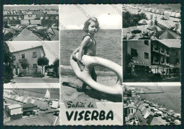 Rimini Viserba Saluti Da Foto FG Cartolina KB0952 - Rimini