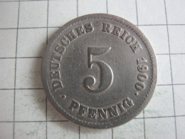 Germany 5 Pfennig 1900 J - 5 Pfennig