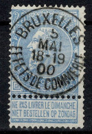 Belgique COB 60 Belle Oblitération BRUXELLES EFFETS DE COMMERCE - 1893-1900 Barbas Cortas