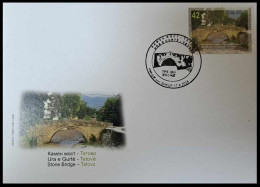 NORTH MACEDONIA 2024  - BRIDGES,STONE BRIDGE TETOVO FDC - Noord-Macedonië