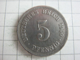 Germany 5 Pfennig 1900 A - 5 Pfennig