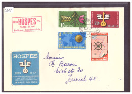 BERN HOSPES 1954 - SERIE TIMBRES AVEC VIGNETTE - Covers & Documents