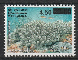 Sri Lanka  2007  Corals,Surcharged  MNH - Vie Marine