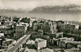 13763754 Lausanne VD Vue Generale Aerienne Et Les Alpes Lausanne VD - Autres & Non Classés