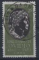 Italy 1957  Publius Ovidius Naso (o) Mi.979 - 1946-60: Used