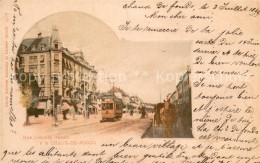 13760218 La Chaux-de-Fonds NE Rue Leopold Robert - Strassenbahn  - Autres & Non Classés