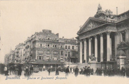 AK Bruxelles - Bourse Et Boulevard Anspach - Ca. 1910 (68932) - Monuments, édifices