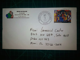 ÉTATS-UNIS, Enveloppe Circulée à Miami, Floride. Cachet De La Poste Au Havre De Grace, Meryland En 2005. - Used Stamps