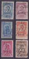 Brésil Timbres Fiscaux Thesouro Nacional Lot De 6 - Autres & Non Classés