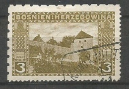 Bosnia Bosnien K.u.K. Austria Hungary Mi.31 Perforation 6½:12½:12½:6½ Coleman 1331 Used Boxed Cancel 1906 - Bosnie-Herzegovine