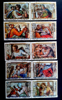 (!) Burundi 1975 Gemälde - ART MICHELANGELO Used Set - Usati